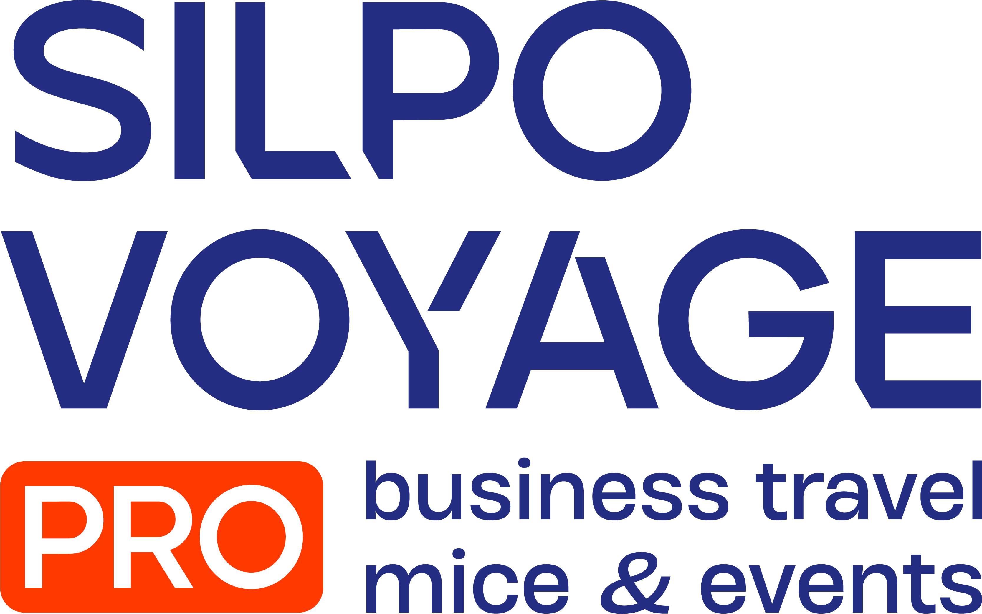 Silpo Voyage Pro Logo Full Blue Orange